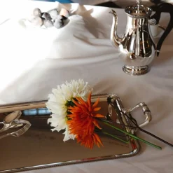 Christofle Silver-Plated Rectangular Serving Tray with Handles