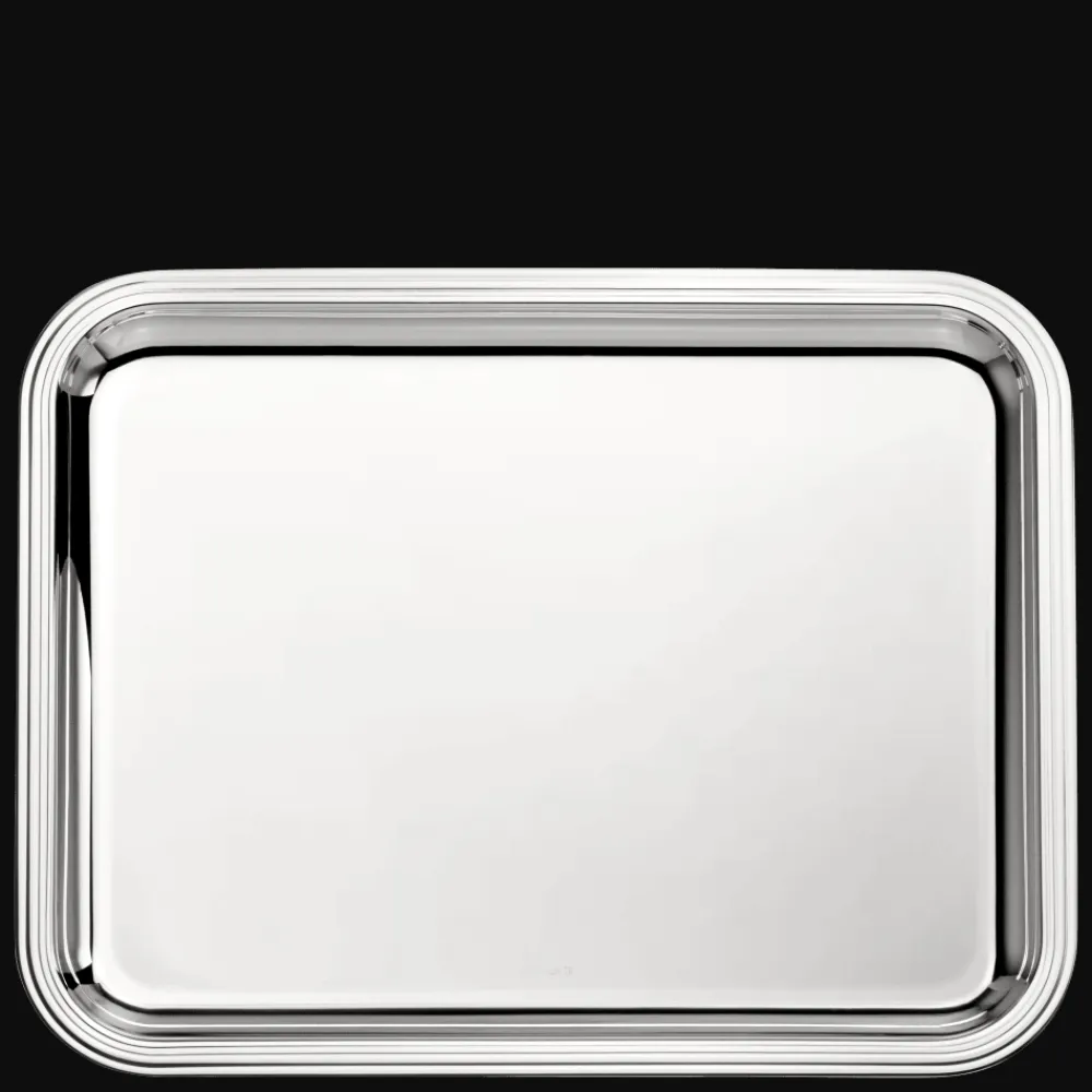 Christofle Silver-Plated Rectangular Tray 14 x 11 in