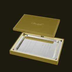 Christofle Silver-Plated Rectangular Tray - 8 x 12 in