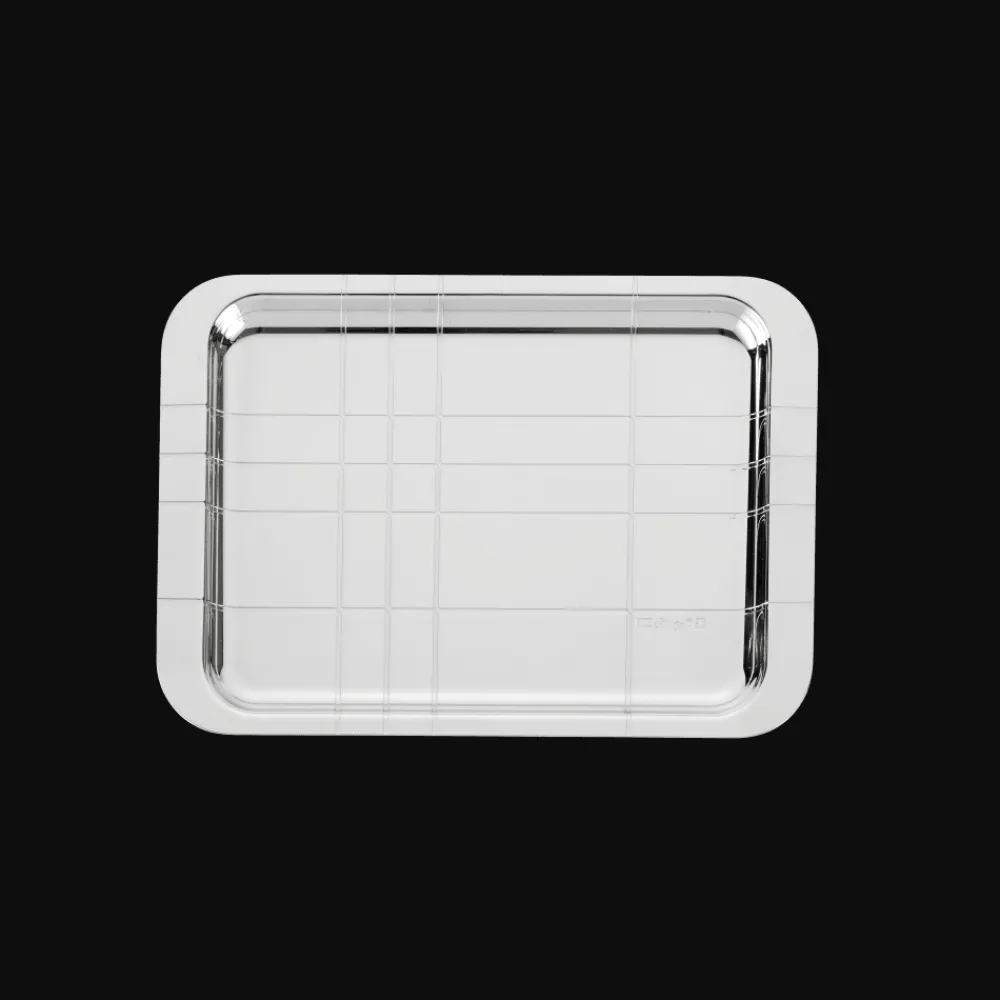 Christofle Silver-Plated Rectangular Tray - 8 x 6 in