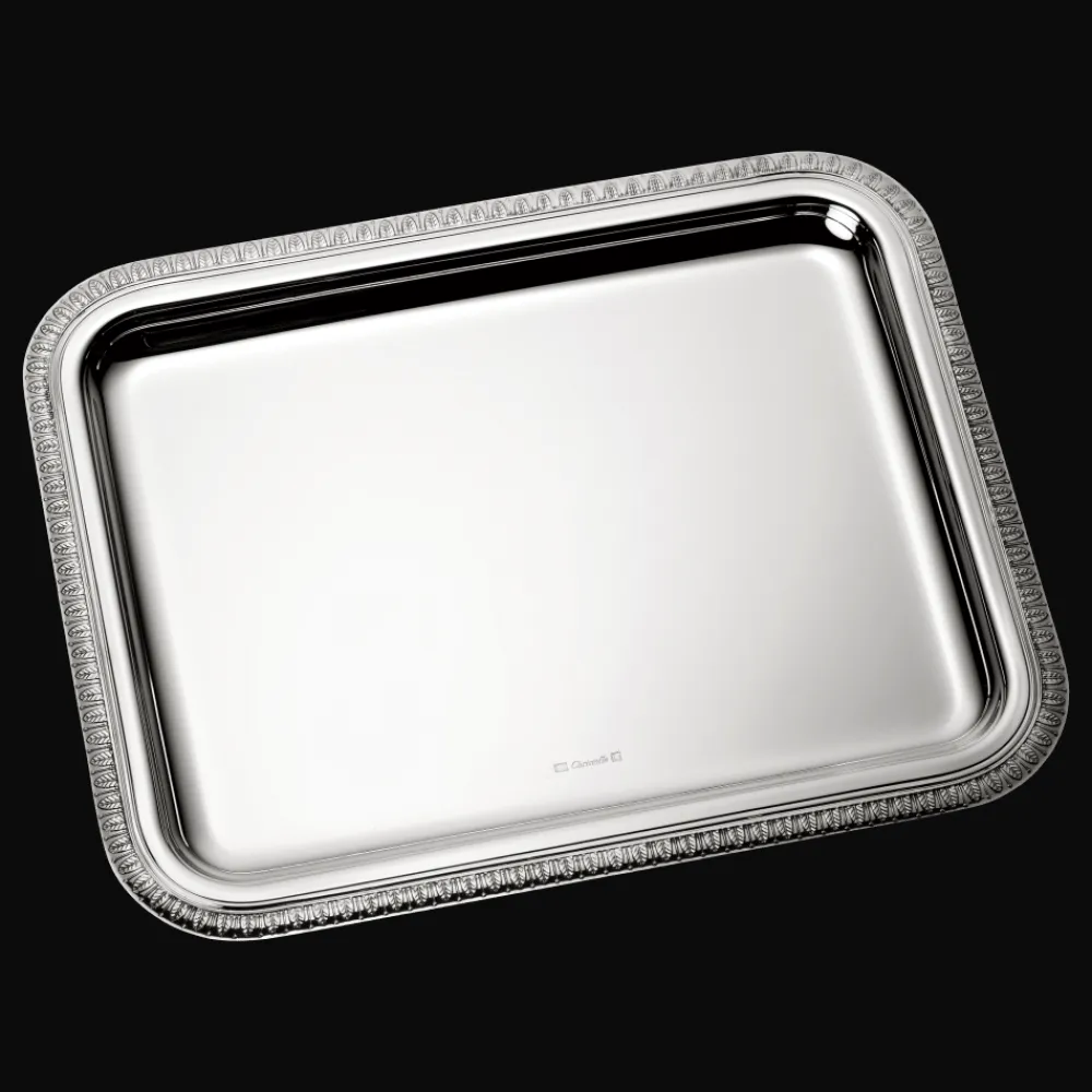 Christofle Silver-Plated Rectangular Tray - 8 x 6 in