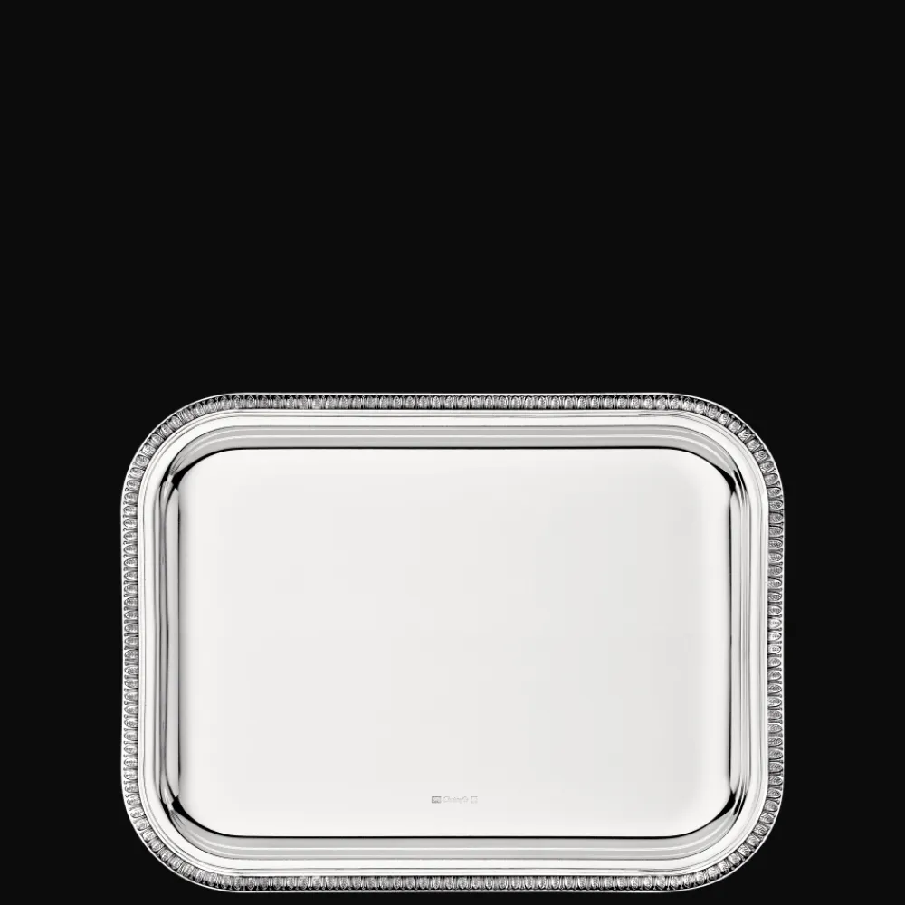 Christofle Silver-Plated Rectangular Tray - 8 x 6 in
