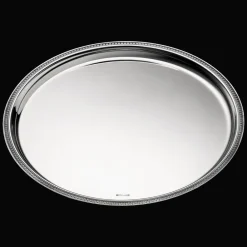 Christofle Silver-Plated Round Tray 15 in