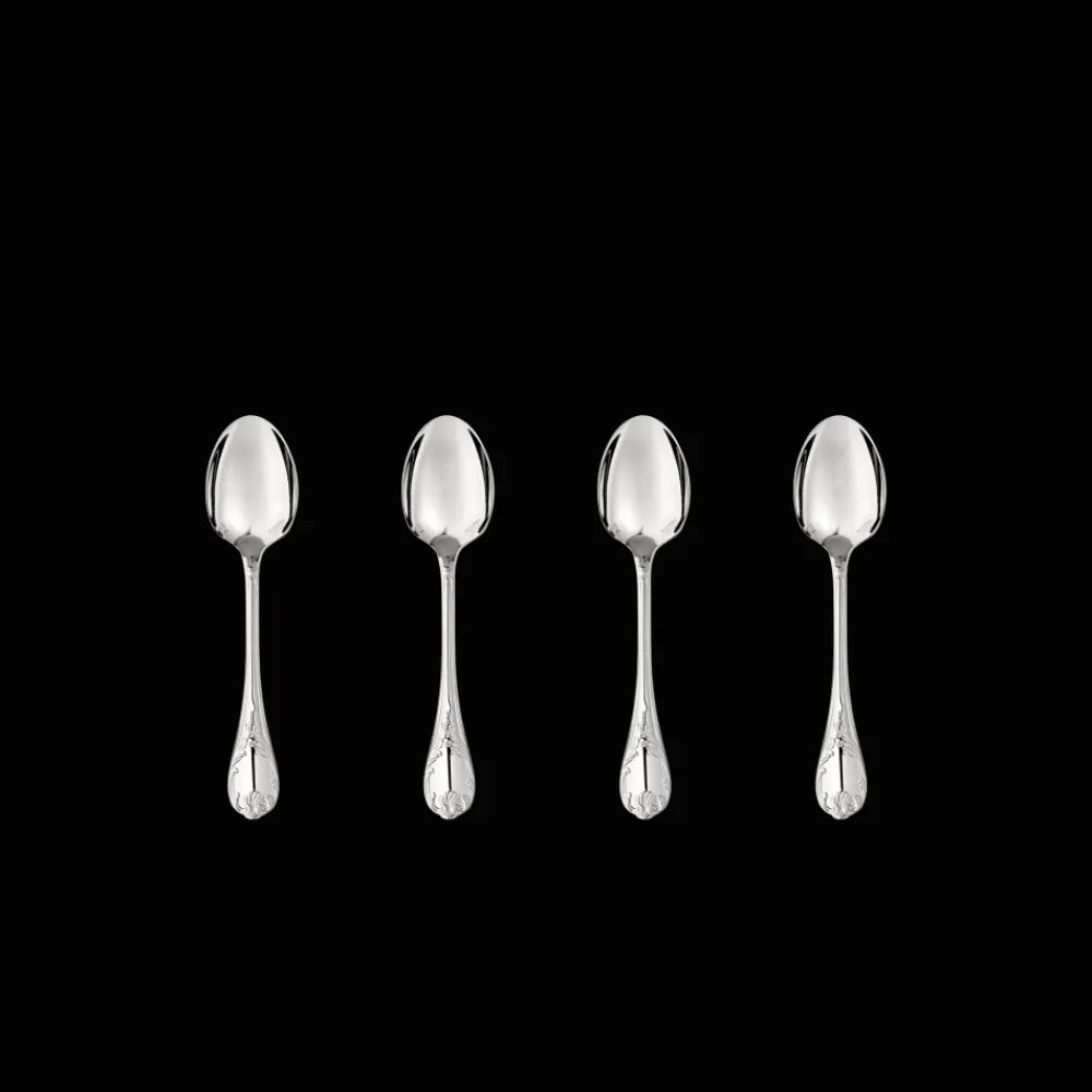 Christofle Silver plated Set of 4 espresso spoons