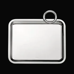 Christofle Silver-Plated Single-Handle Tray 8 x 6 in