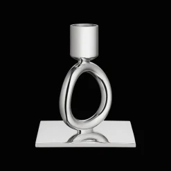 Christofle Silver-Plated Single-Ring Candlestick Holder