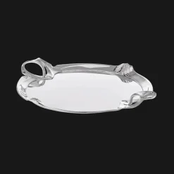 Christofle Silver-plated Sycamore Tray 17 x 15 in