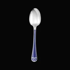 Christofle Silver-Plated Table Spoon - Marbled Blue
