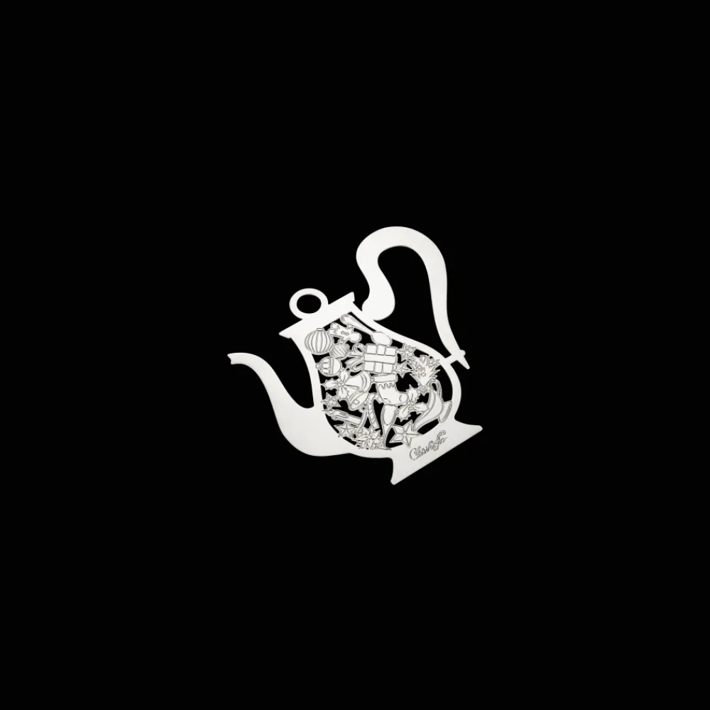 Christofle Silver-Plated Teapot Ornament - 2024