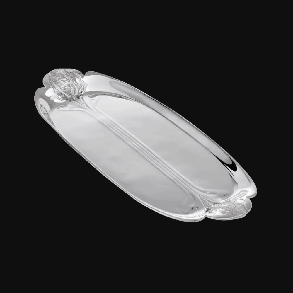 Christofle Silver-Plated Thistle Mail Tray 13 x 5 in