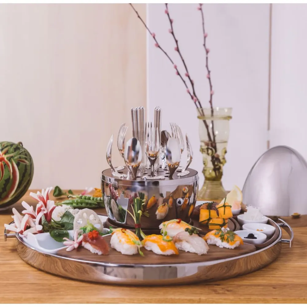 Christofle Stainless Steel MOOD Asia Tray