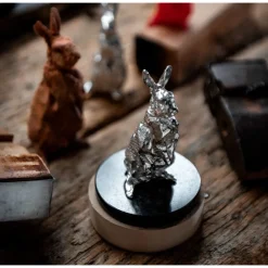 Christofle Standing Rabbit in Sterling Silver - Haute Orfèvrerie