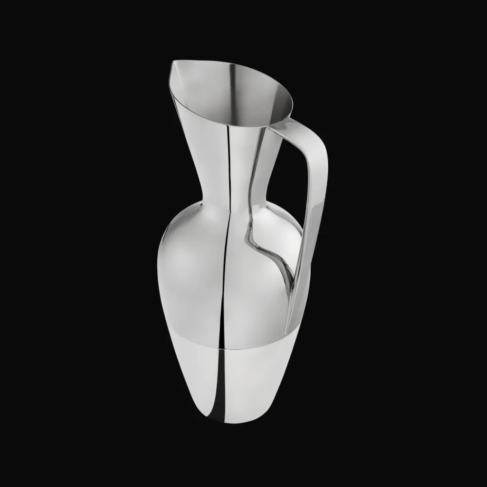 Christofle Steel Silver Base Water Pitcher