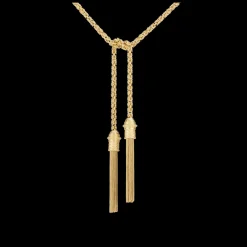 Christofle Sterling Silver Gilded 18 Carats Long Necklace - Belt