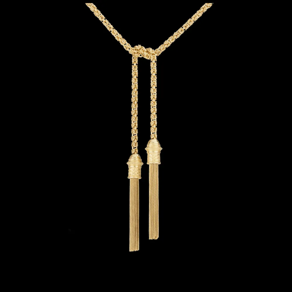 Christofle Sterling Silver Gilded 18 Carats Long Necklace - Belt