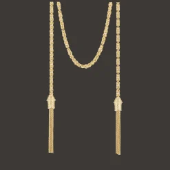 Christofle Sterling silver Gilded 18 carats Necklace Chain