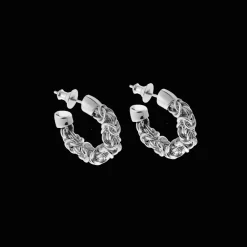 Christofle Sterling Silver Hoop Earrings
