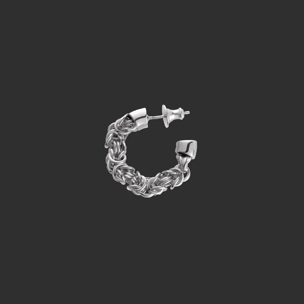Christofle Sterling Silver Hoop Earrings
