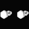 Christofle Sterling Silver 2-In-1 Hexagon Earrings