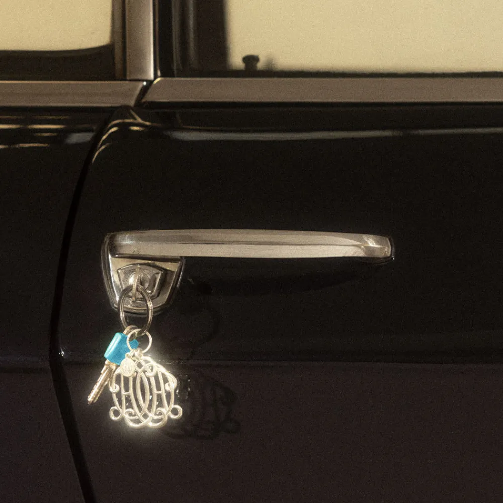 Christofle Sterling Silver Key Chain HO - Henri d'Orléans