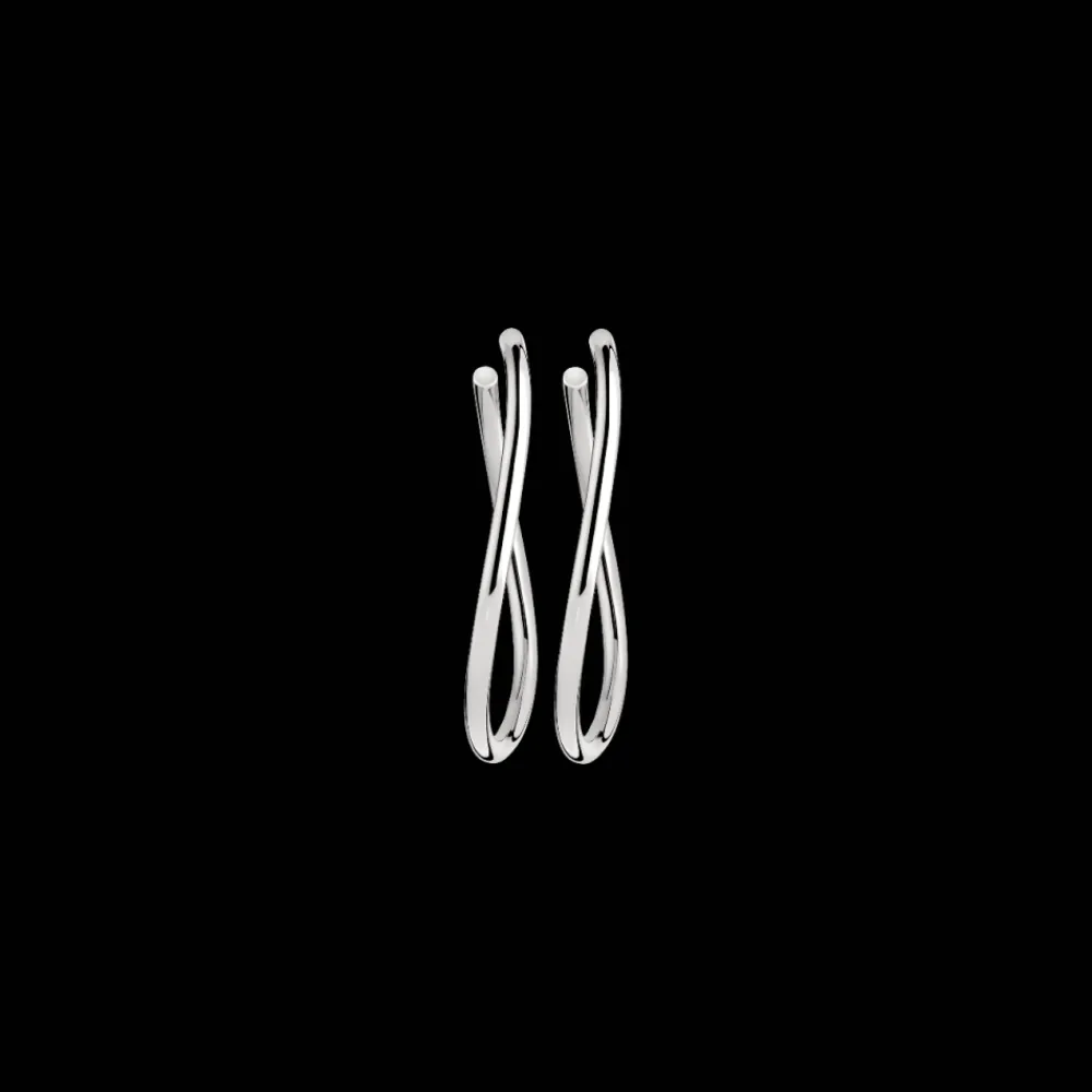 Christofle Sterling Silver Large Hoop Earrings