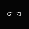 Christofle Sterling Silver Medium Hoop Earrings