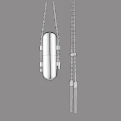 Christofle Sterling Silver Necklace Lipstick Box