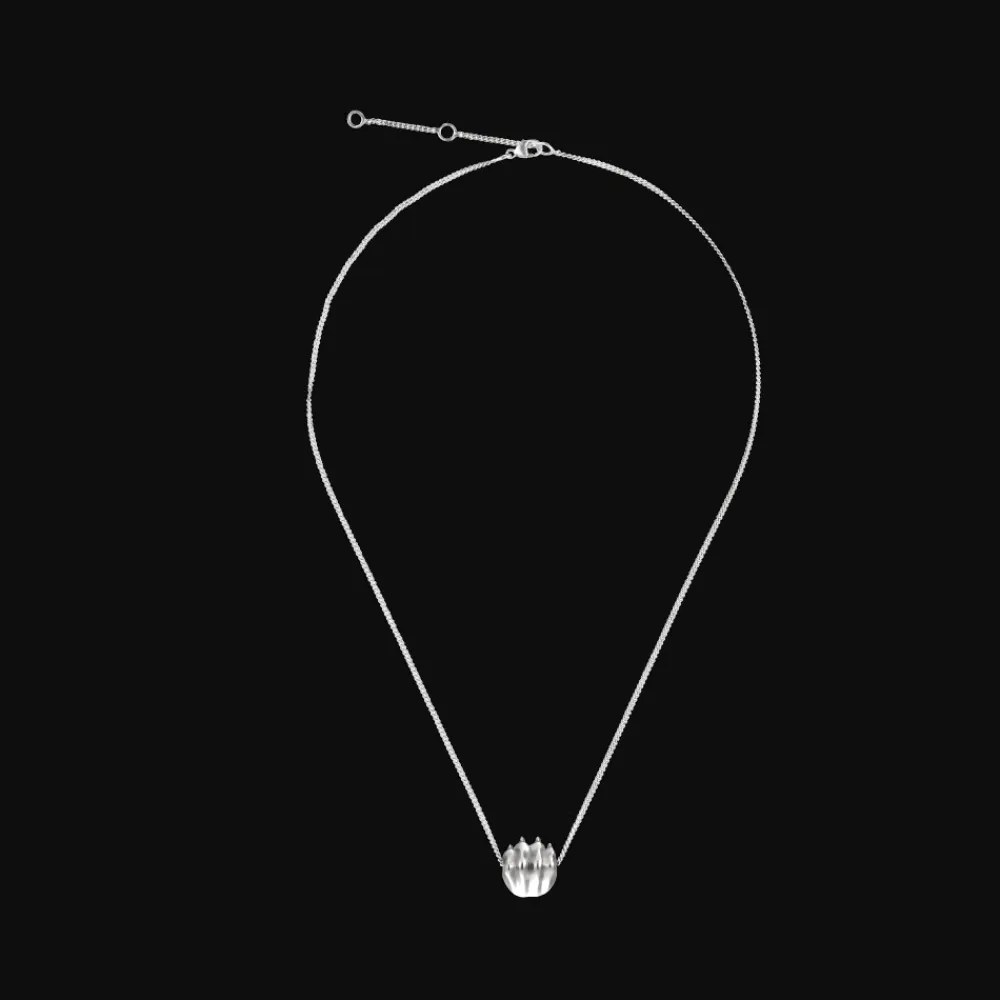 Christofle Sterling-Silver Pendant Necklace Rhodium Plated
