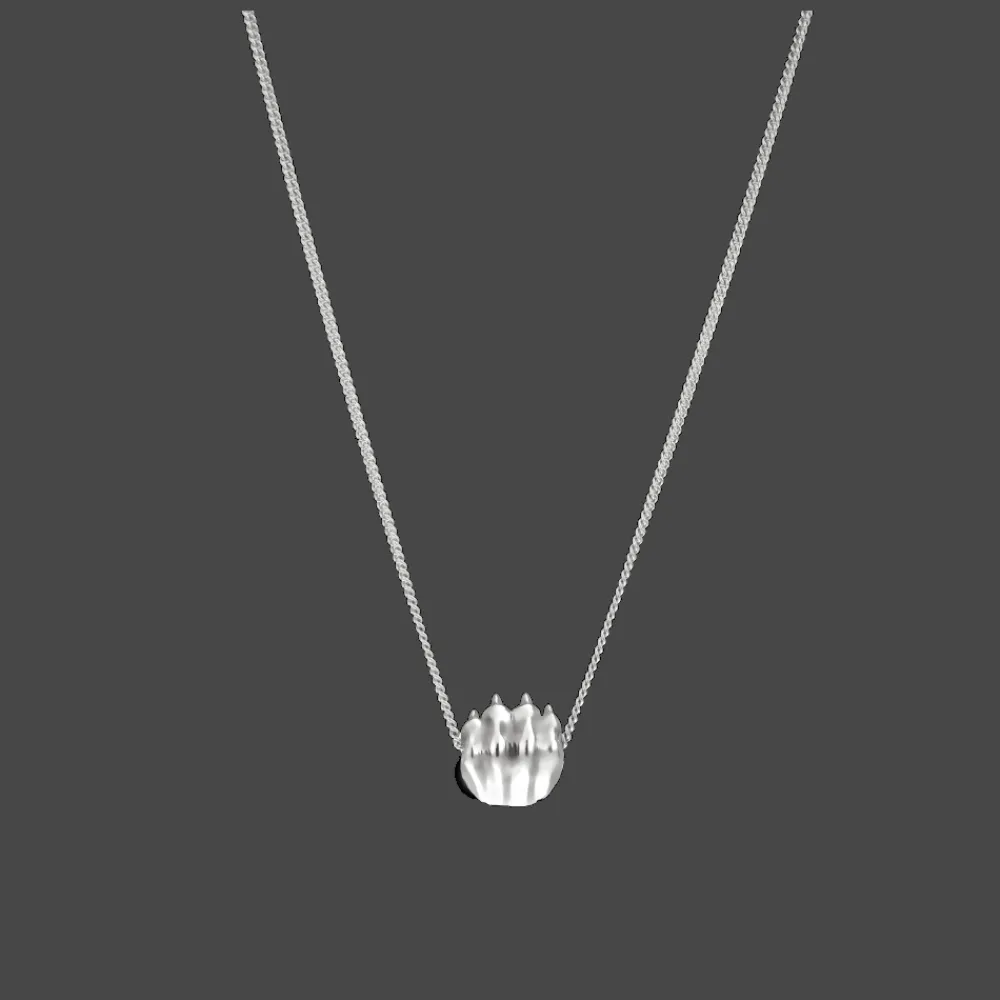 Christofle Sterling-Silver Pendant Necklace Rhodium Plated