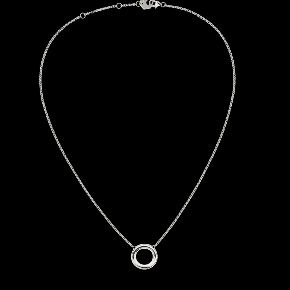 Christofle Sterling Silver Ring Necklace