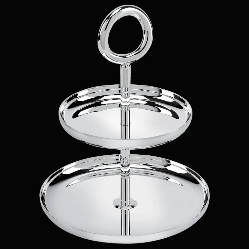 Christofle 2-Tier Silver-Plated Dessert Stand
