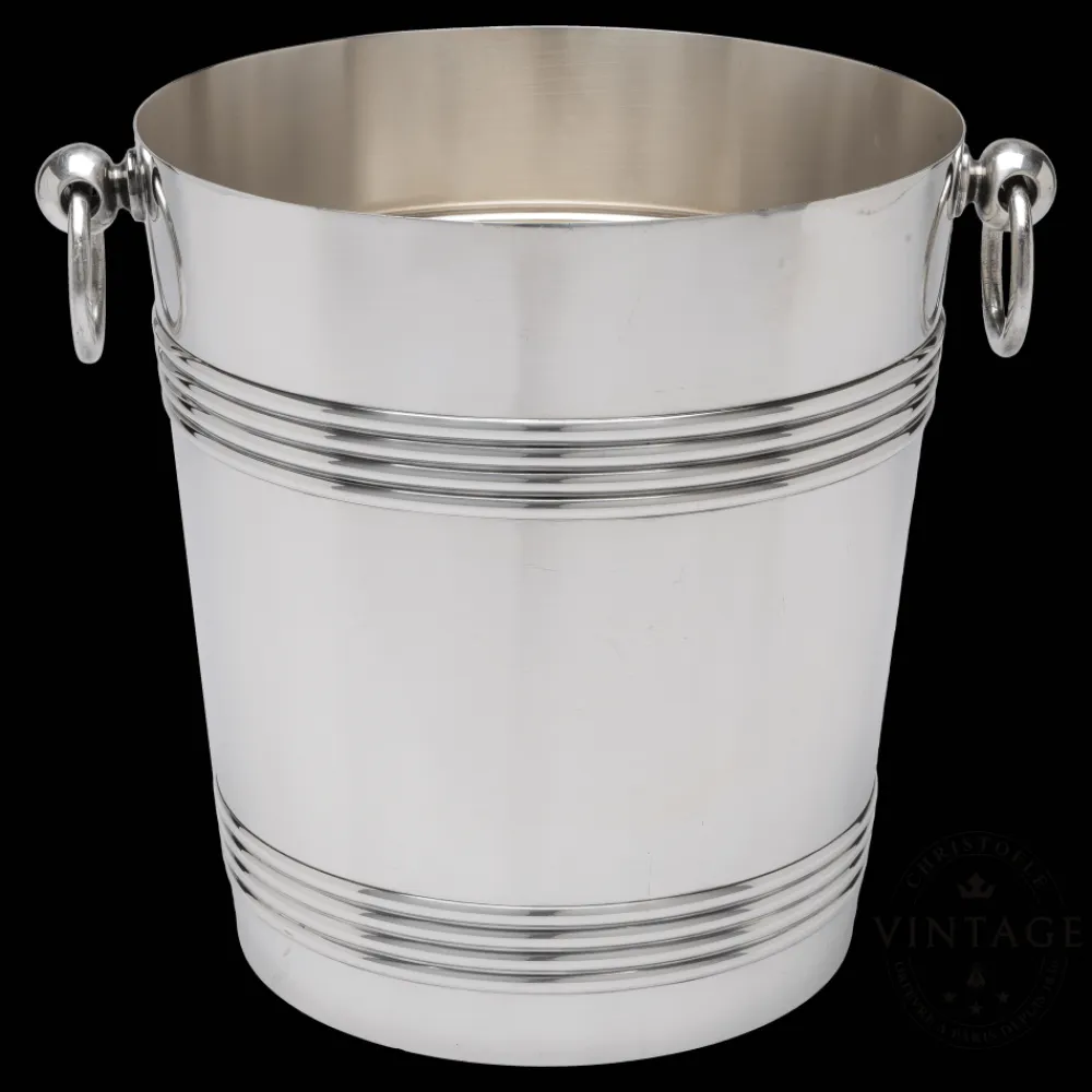 Christofle Vintage Silvered Biarritz Champagne Bucket