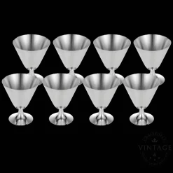 Christofle Vintage Silvered Cocktail Cups - Set of 8