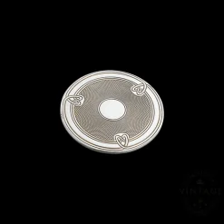 Christofle Vintage Silvered Glass Coaster
