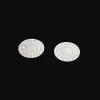 Christofle Vintage Silvered Glass Coaster Duo