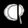 Christofle Vintage Silvered Lobes and Godrons Crumb Collector
