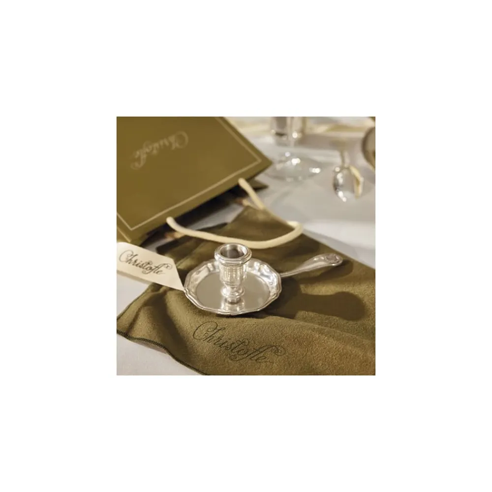 Christofle Vintage Silvered Room Candle Holder