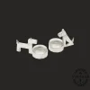 Christofle Vintage Silvered Salt and Pepper Dog Bowls