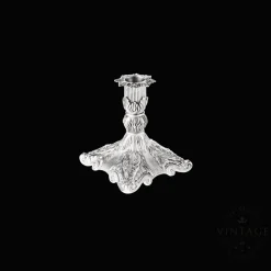 Christofle Vintage Silvered Singled Candle Holder