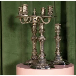 Christofle Vintage Silvered Single Light Candlestick