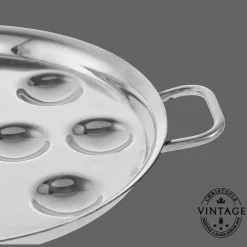 Christofle Vintage Silvered 12 Slot Escargot Dish