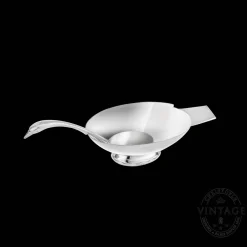 Christofle Vintage Silvered Swan Gravy Boat
