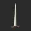 Christofle Walnut Silver-Plated Candle Holder